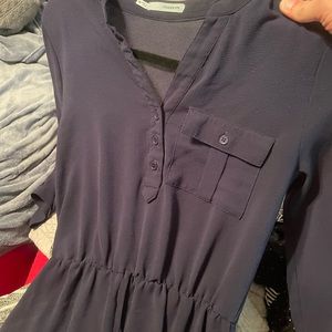 Maurice’s navy dress